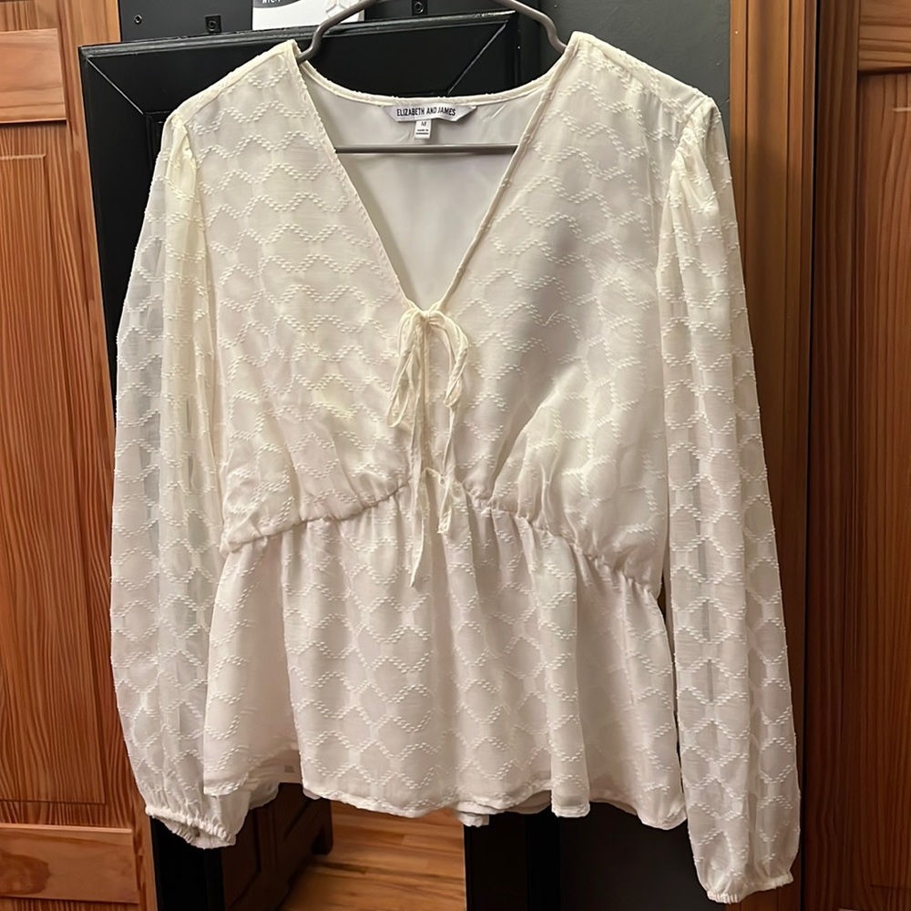 Elizabeth & James Cream Blouse